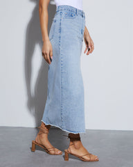 Rizz Denim Midi Skirt