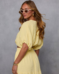 Liena Gauze Cropped Top