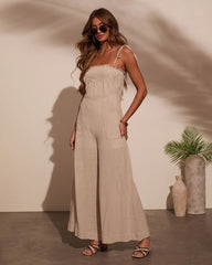 Paradise Pause Smocked Bust Jumpsuit