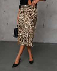 Something About You Printed Midi Skirt
