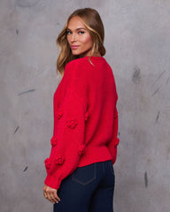 Sonja Knit Floral Detail Cardigan