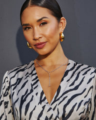 Nyx Two Tone Lariat Necklace