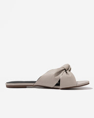 Serena Knotted Faux Leather Sandal