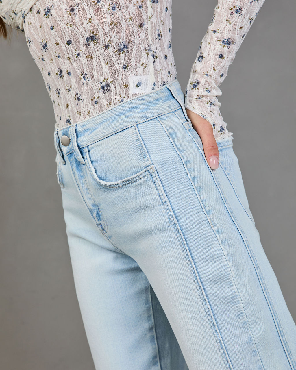 Free Cove Super Stretch High Rise Barrel Jeans