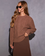 Warming Up Cable Knit Sweater
