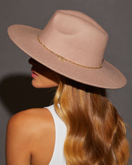 Skinny Hat 14k Plated Chain