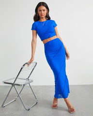 Markella Lettuce Trim Midi Skirt