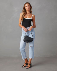 Double Dare Cropped Distressed Jeans