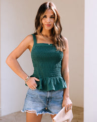 Bennet Smocked Peplum Top