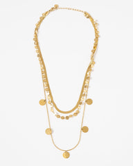 Elena Coin Station Layered Necklace