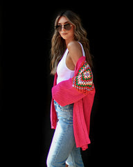 Bassett Oversized Crochet Cardigan