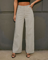 Skyline Striped Straight Leg Pants