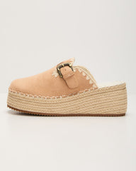 Esme Suede Platform Mule