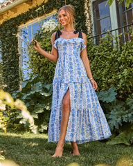 Willow Wisp Tiered Floral Maxi Dress