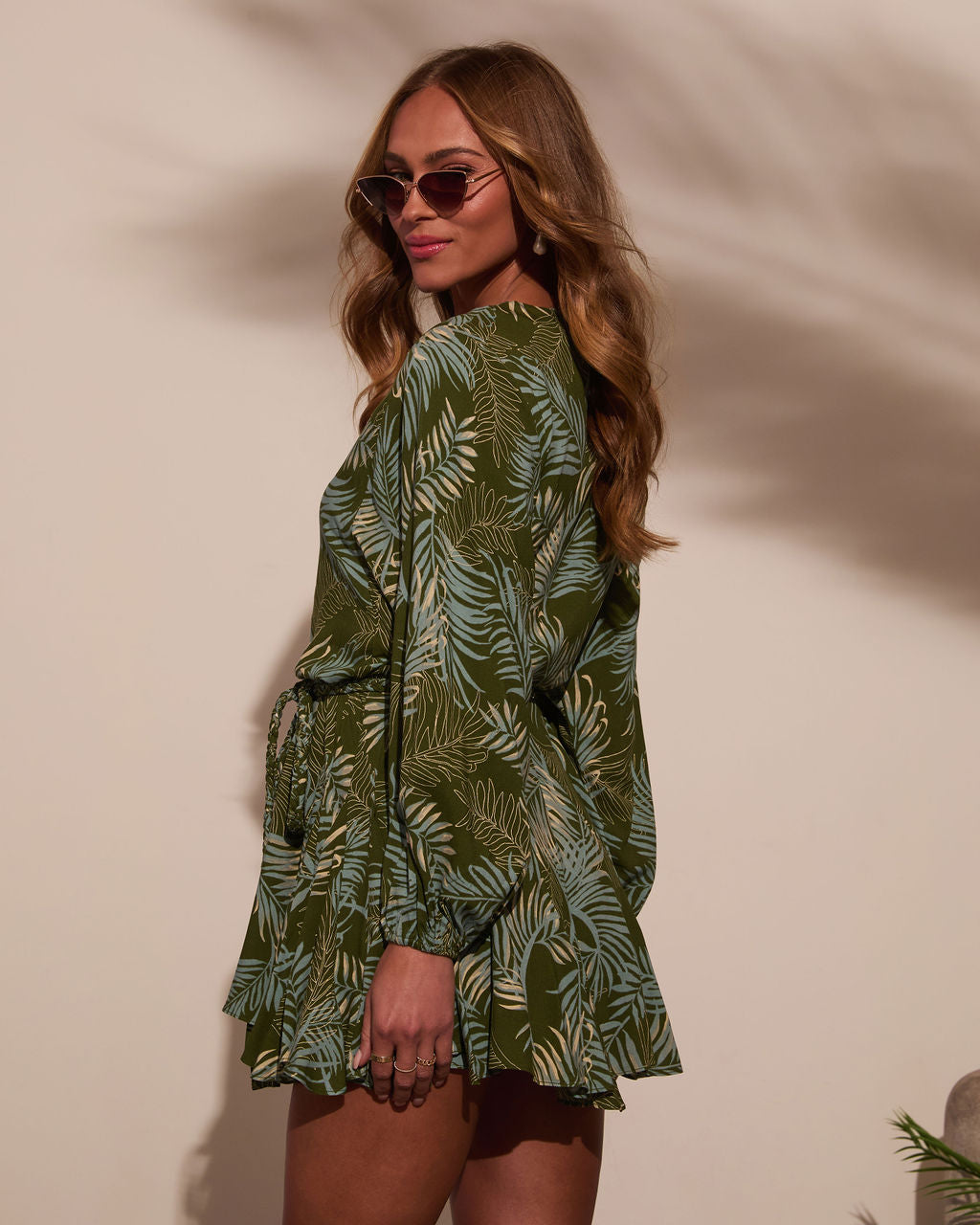 Ocean Breeze Waist Tie Mini Dress