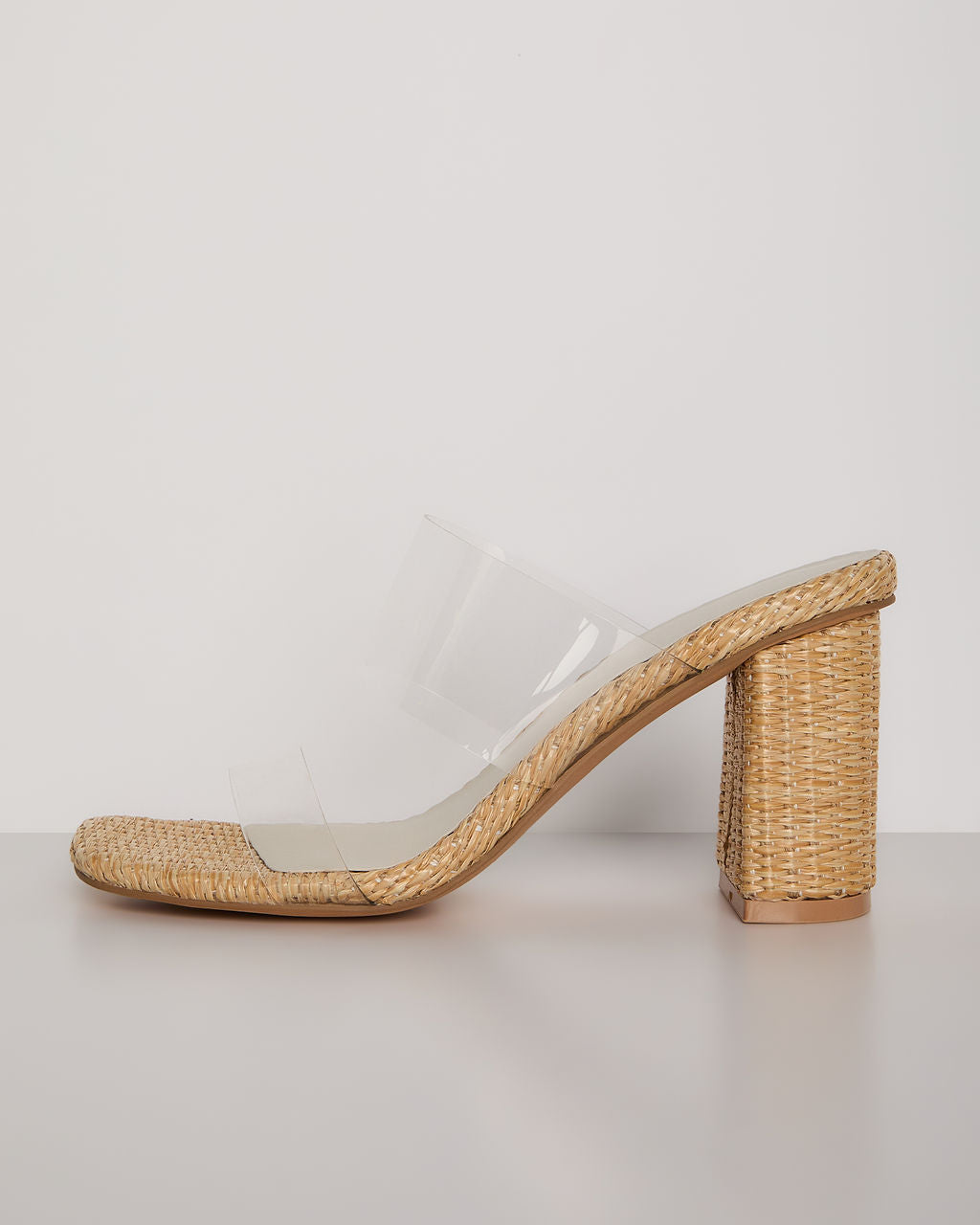 Sunny Days Clear Open Toe Mules