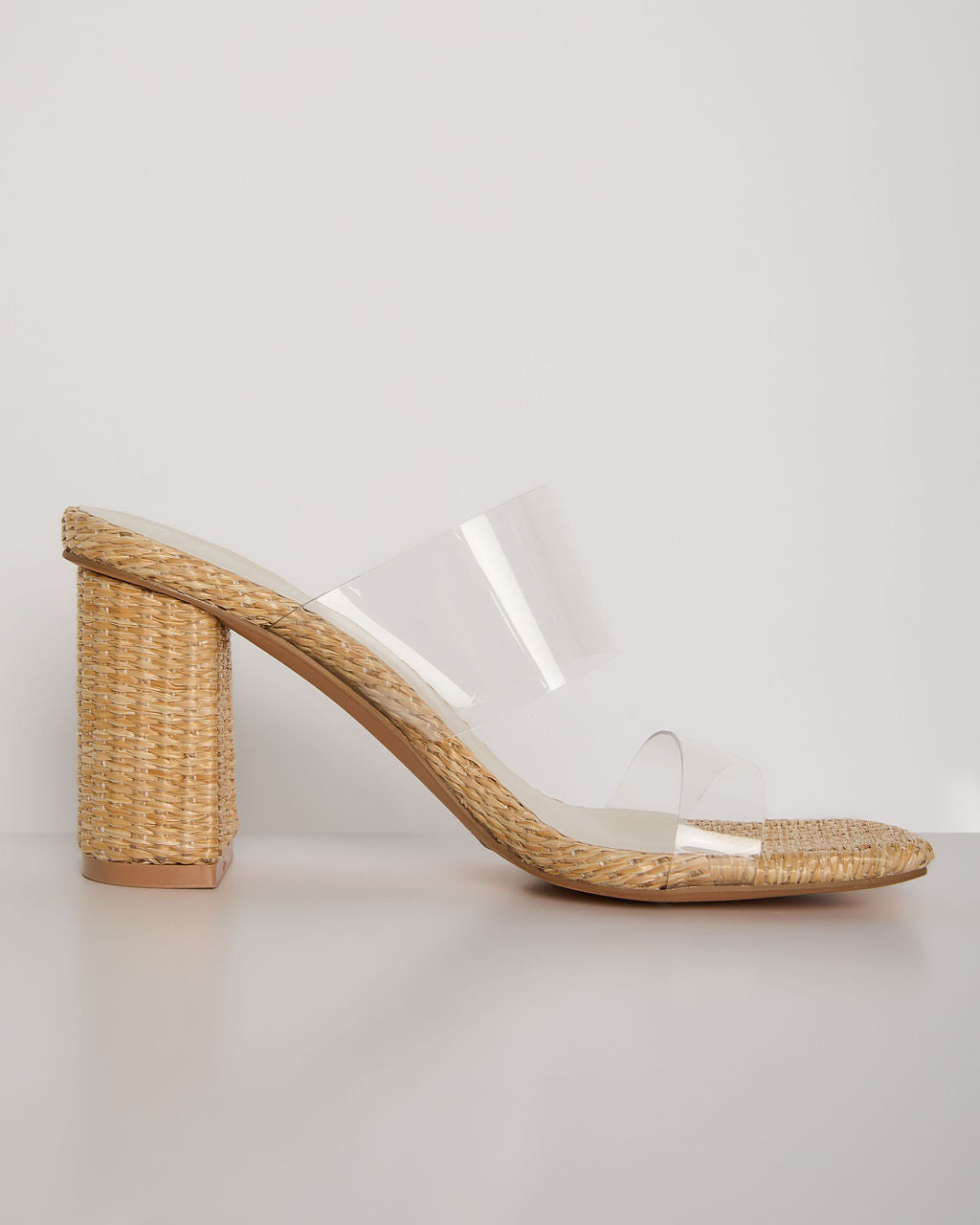 Sunny Days Clear Open Toe Mules