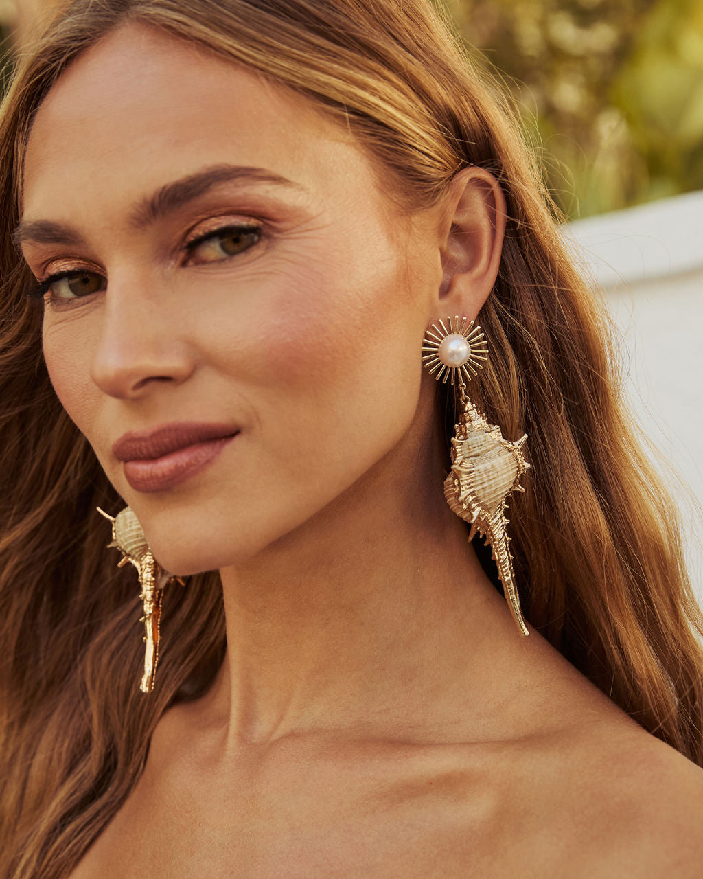 Lost At Sea Shell Drop Earrings