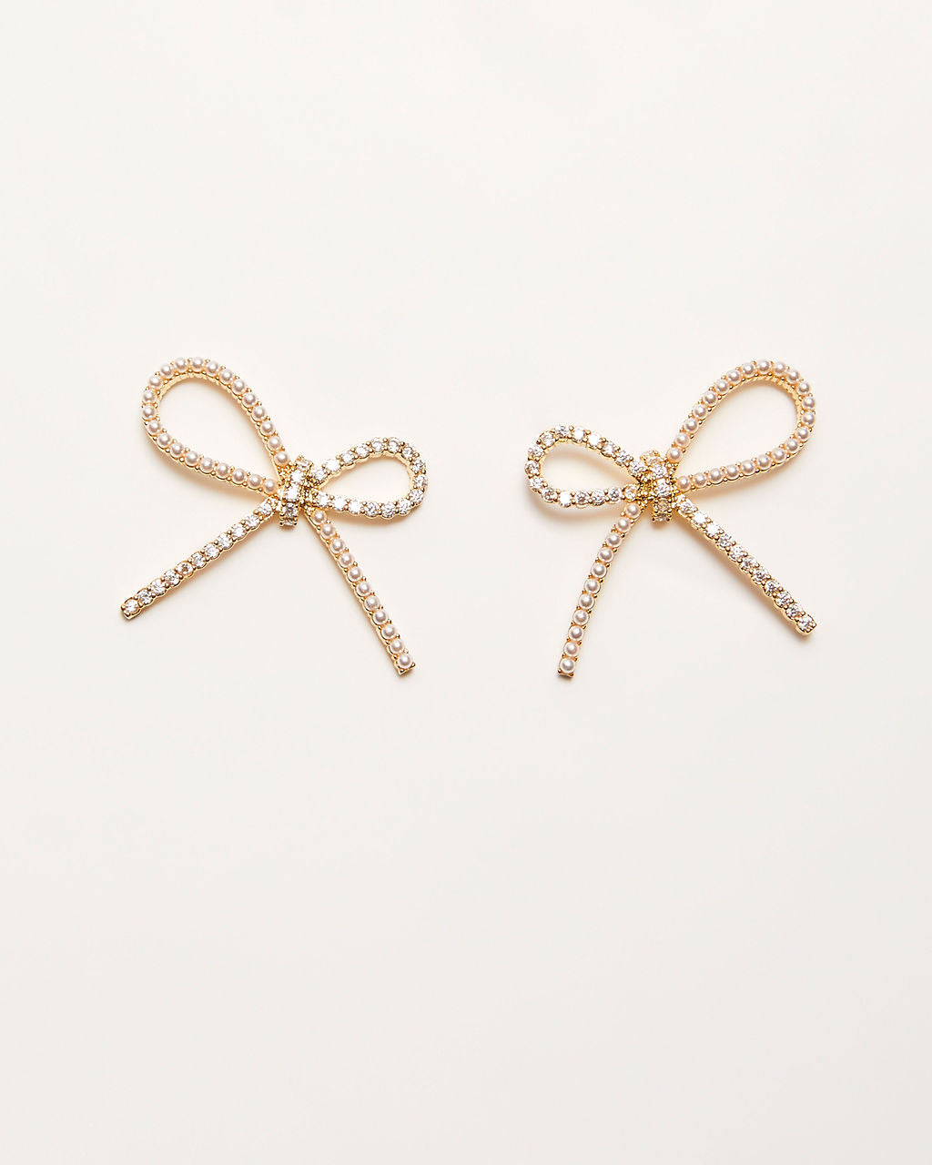 Tova Rhinestone Bow Stud Earrings