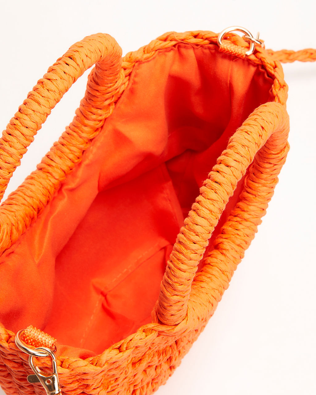 Valencia Small Rounded Straw Tote