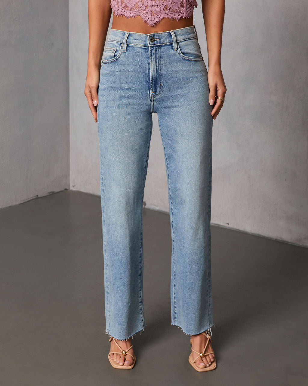 VICI Icon Super Stretch High Rise Straight Jeans