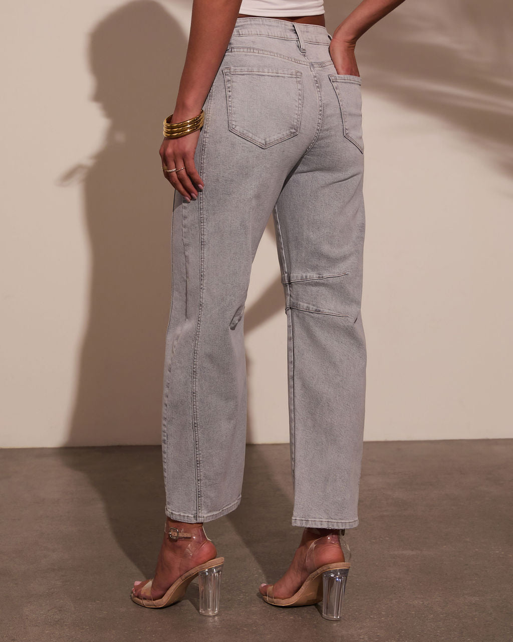 Wild Honey Stretch High Rise Barrel Jeans