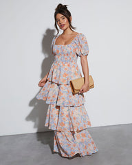 Blooming Beauty Tiered Floral Maxi Dress