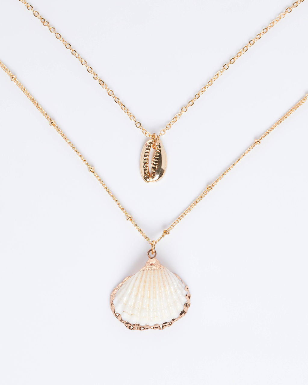 Sandy Treasures Layered Shell Necklace