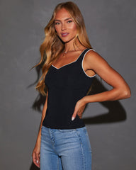 Vespera Sweetheart Neck Tank Top