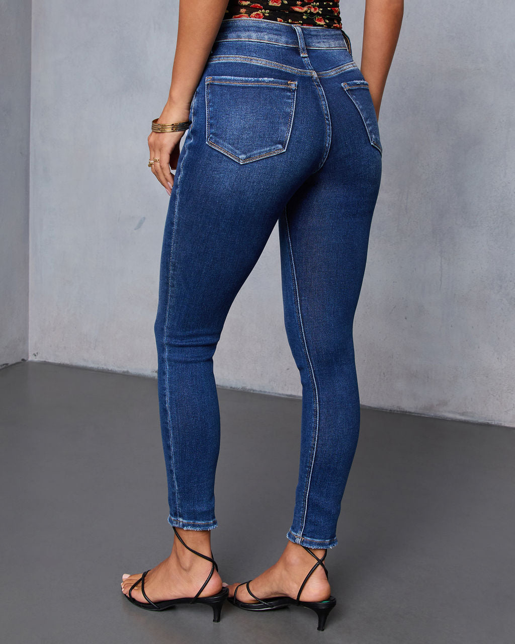Perry Super Stretch High Rise Slim Leg Jeans