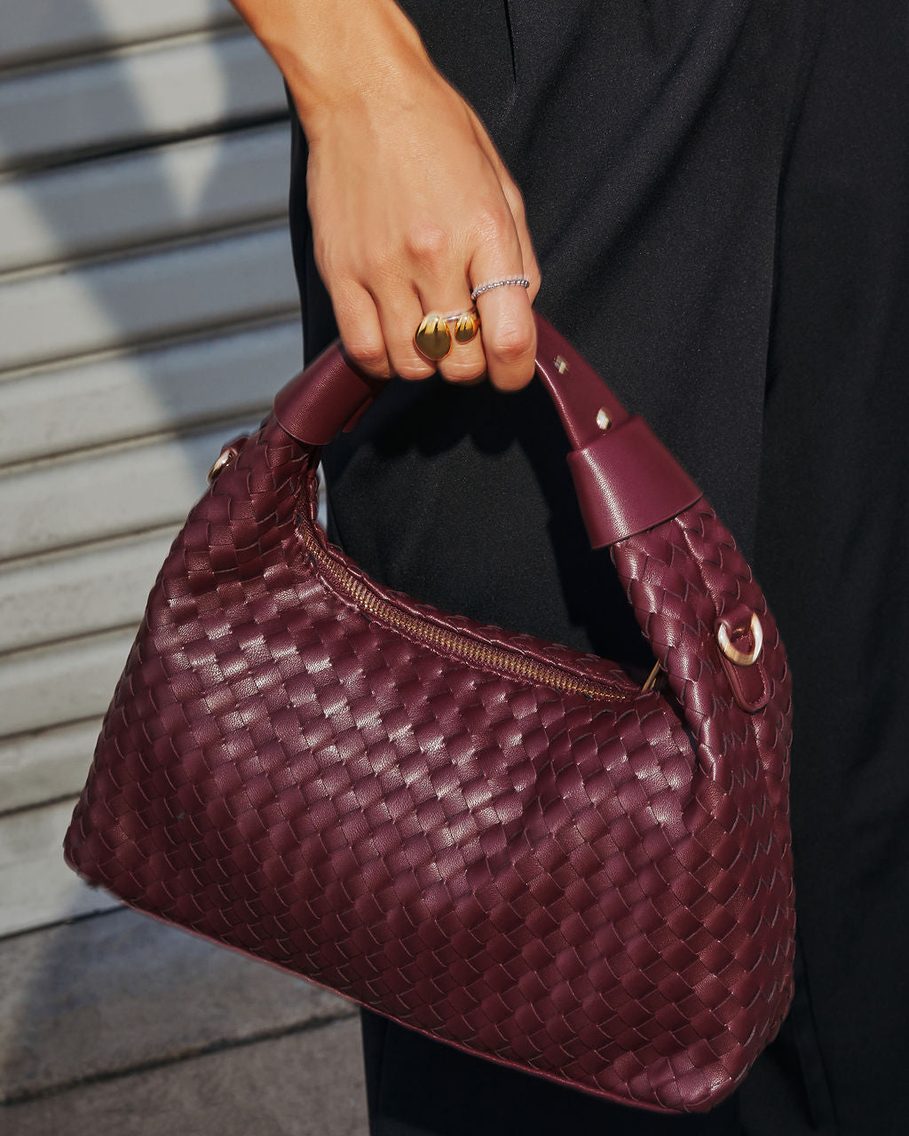 Wilder Woven Top Handle Bag