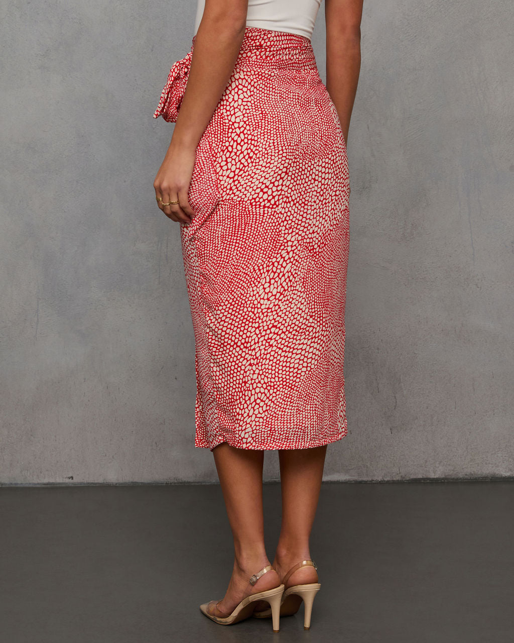 Ayra Printed Midi Skirt