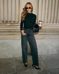 Dylan Long Sleeve Mock Neck Top