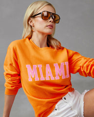 Miami Cotton Blend Sweatshirt