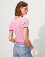 Visalia Tie Front Cropped Cardigan