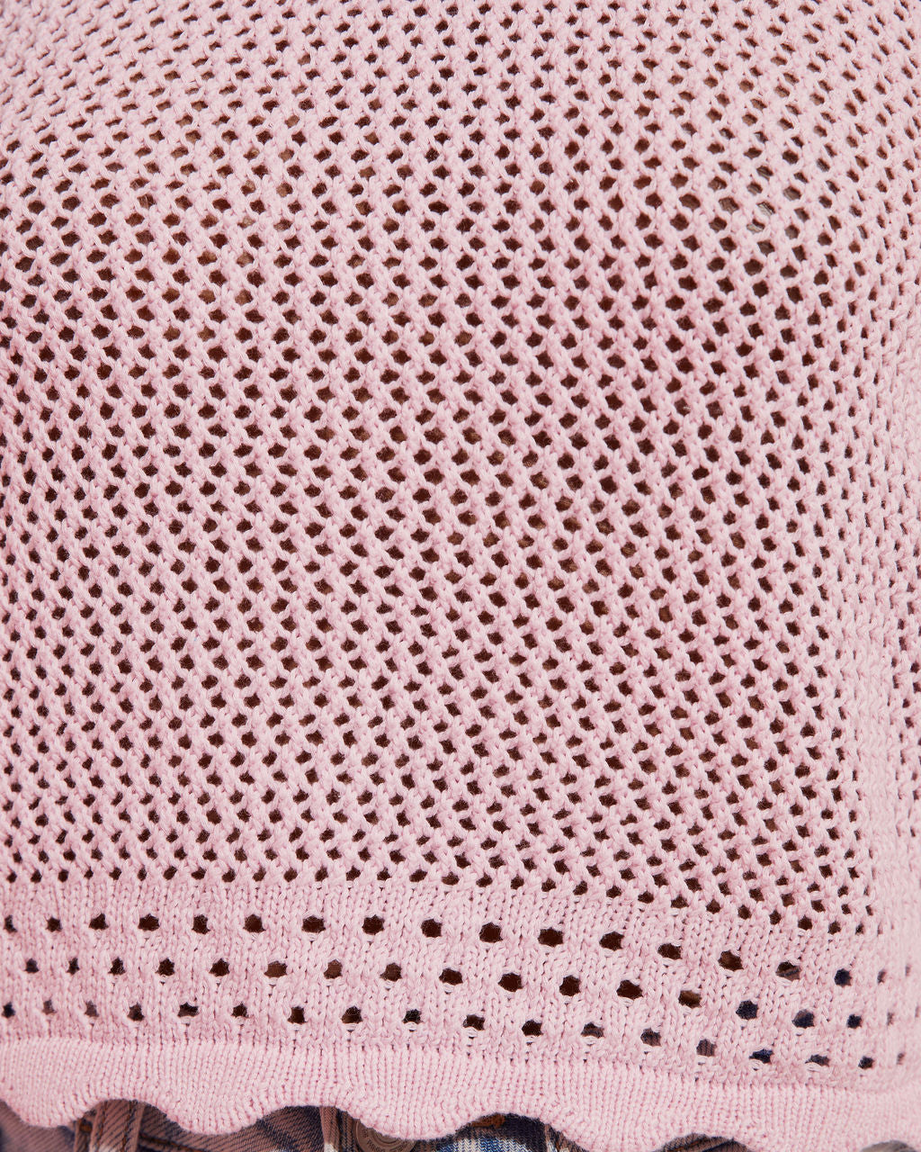 Tulare Crochet Knit Crop Tank